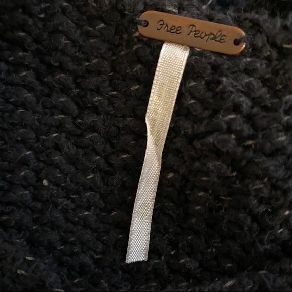 Free People Boxy Black Sweater - Picture 2 of 2